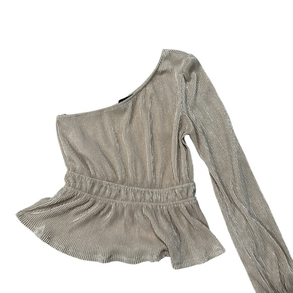 Tullea Top‎ - Champagne with Silver Sparkles, Size M - Picture 2 of 2